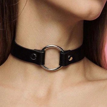 Choker para cuello con argolla clásica