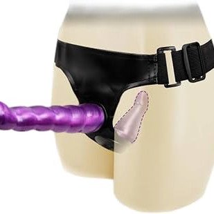 Arnés con doble dildo - Doble penetración