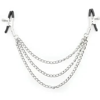 Pinzas para pezones con cadenas regulables