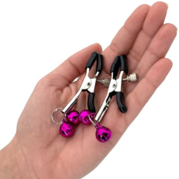 Pinzas para pezones con cascabeles