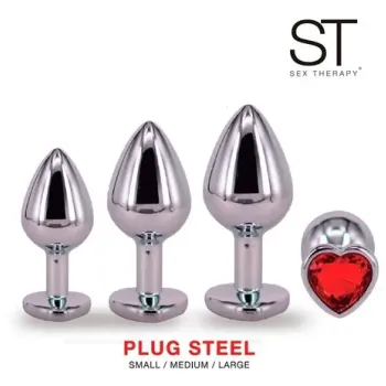 Kit de Joya Anal x3 Corazon - Acero