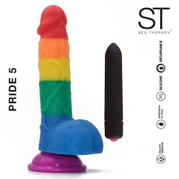Realistico 7 pulgadas Pride + Balita vibradora Medium